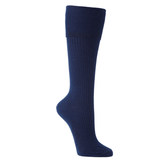 Girls Winter Navy Knee High Socks - Twin Pack
