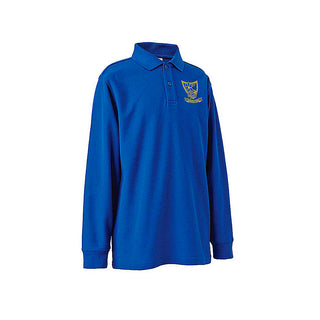 Long Sleeve Polo Shirt - Royal - SALE PRICE