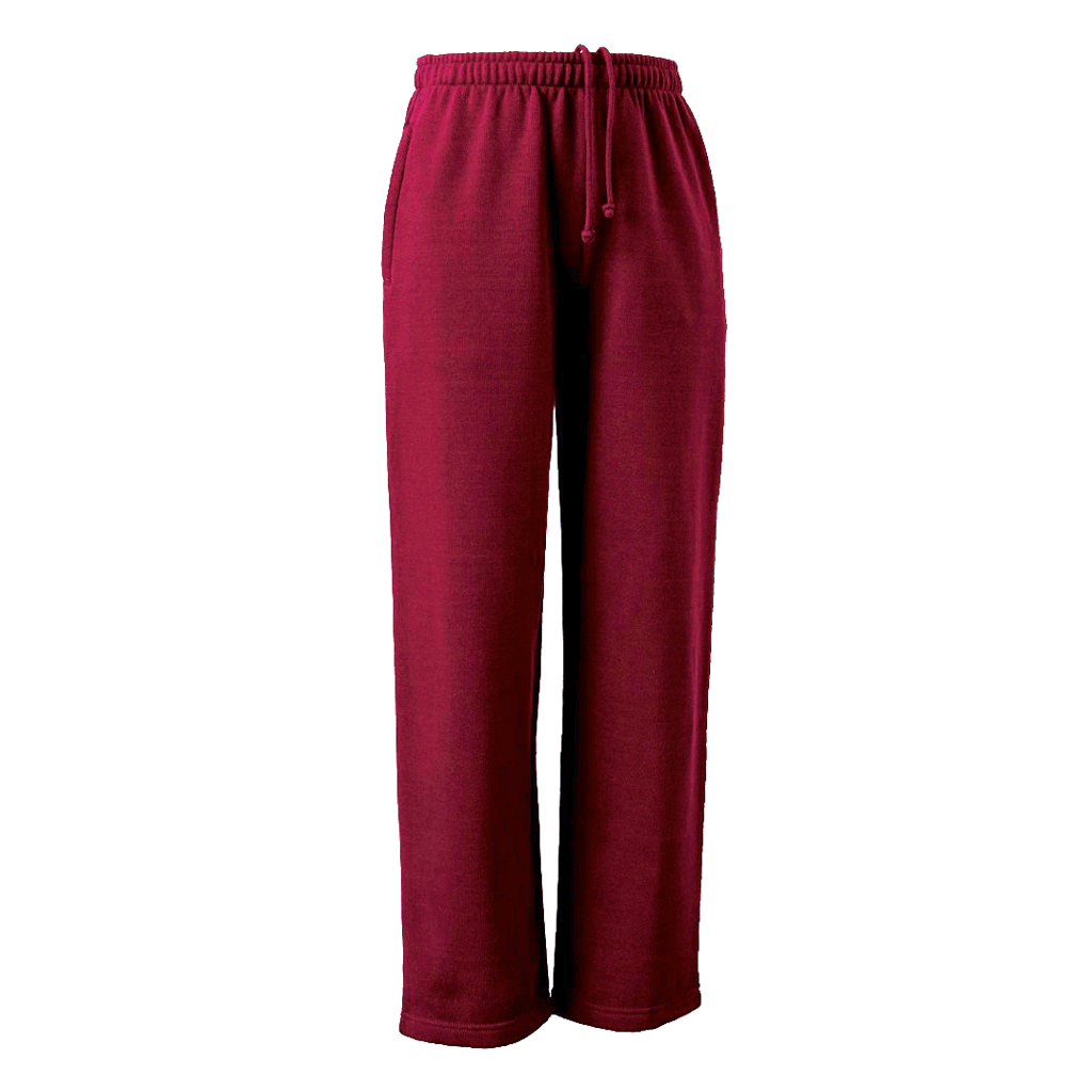 Maroon school track pants shop