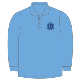 Plain Long Sleeve Polo Shirt