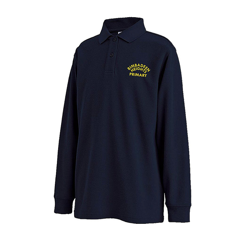 Long Sleeve Polo Shirt - Navy