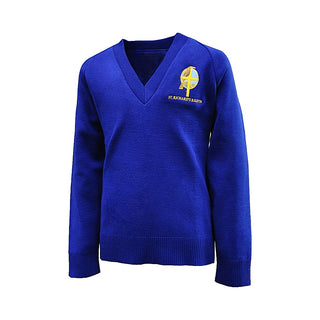 Woollen Knitted V-Neck Jumper